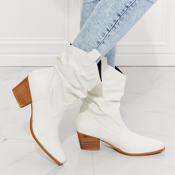 Shoes - White & Tan Boho Southern Cowgirl Boots